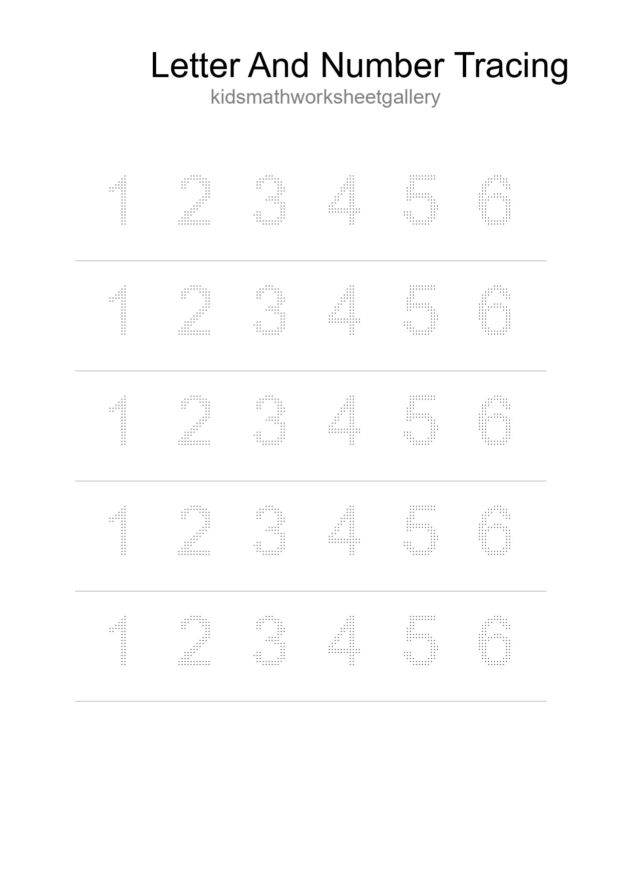 Printable Tracing Worksheet For Kids - Part 186