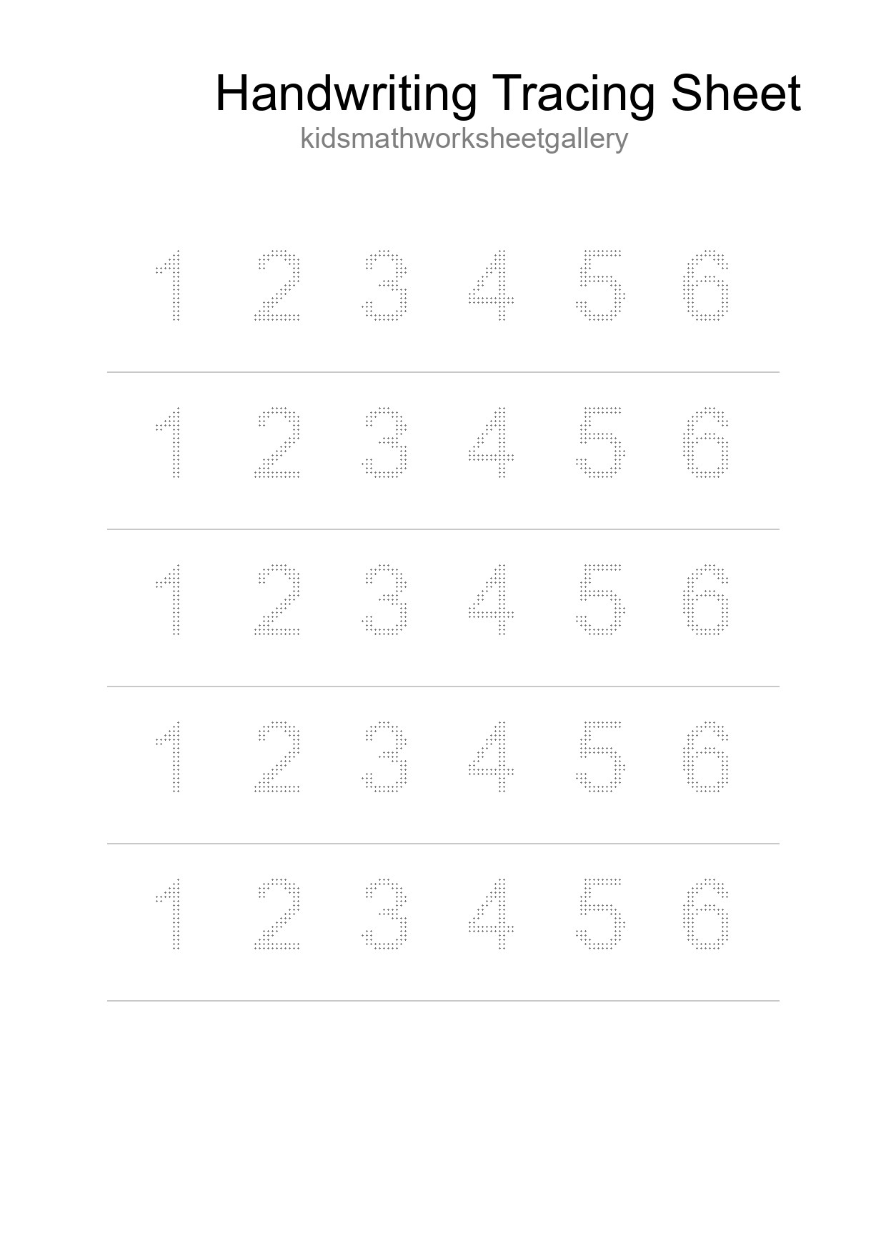 Printable Tracing Worksheet For Kids - Part 230