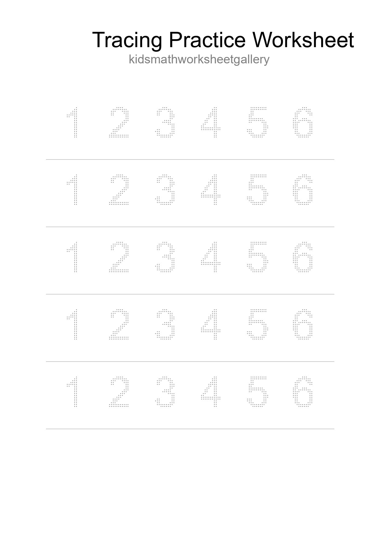 Printable Tracing Worksheet For Kids - Part 43