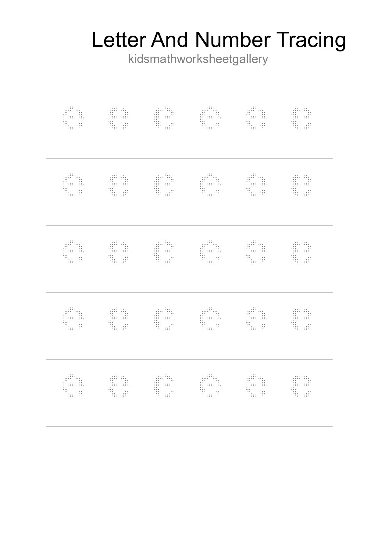 Printable Tracing Worksheet For Kids - Part 76